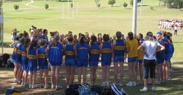 Loreto Cross Country Team 2009 at Limestone Park Ipswich
